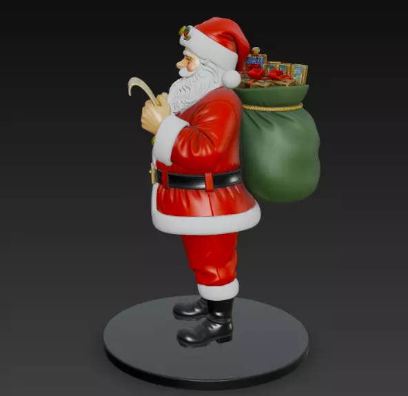 santa claus 3d model for 3d print 3D print model_2