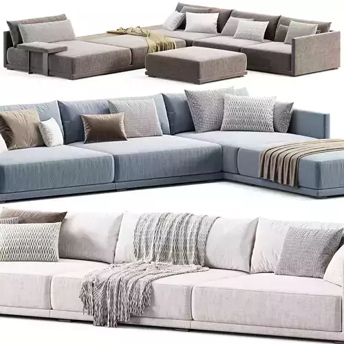 Poliform Bristol Sofa 1 3D model 2