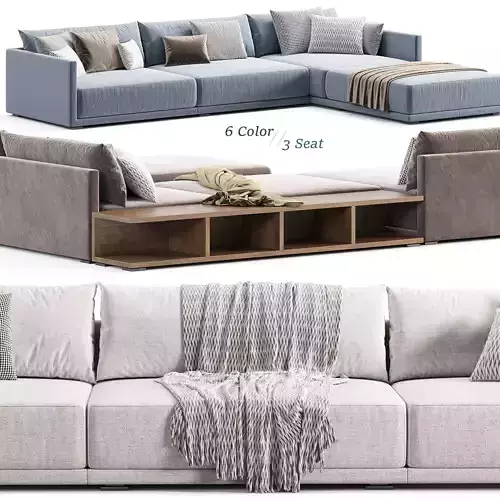 Poliform Bristol Sofa 1 3D model 4