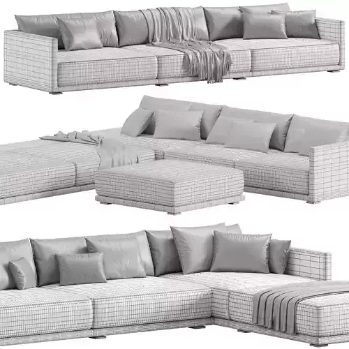 Poliform Bristol Sofa 1 3D model 7