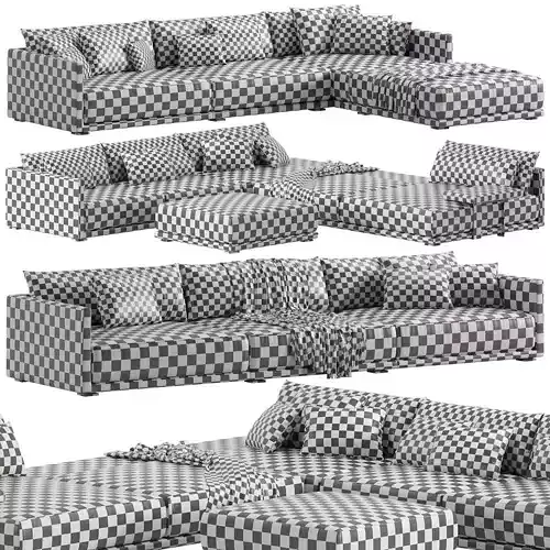 Poliform Bristol Sofa 1 3D model 6