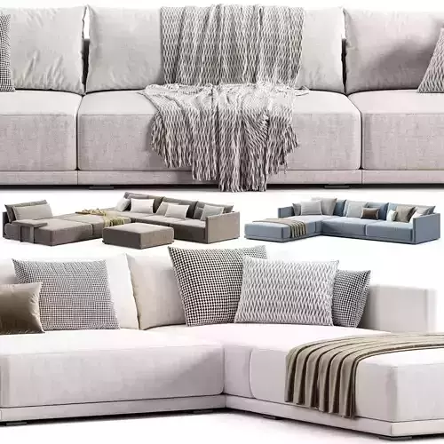 Poliform Bristol Sofa 1 3D model 5