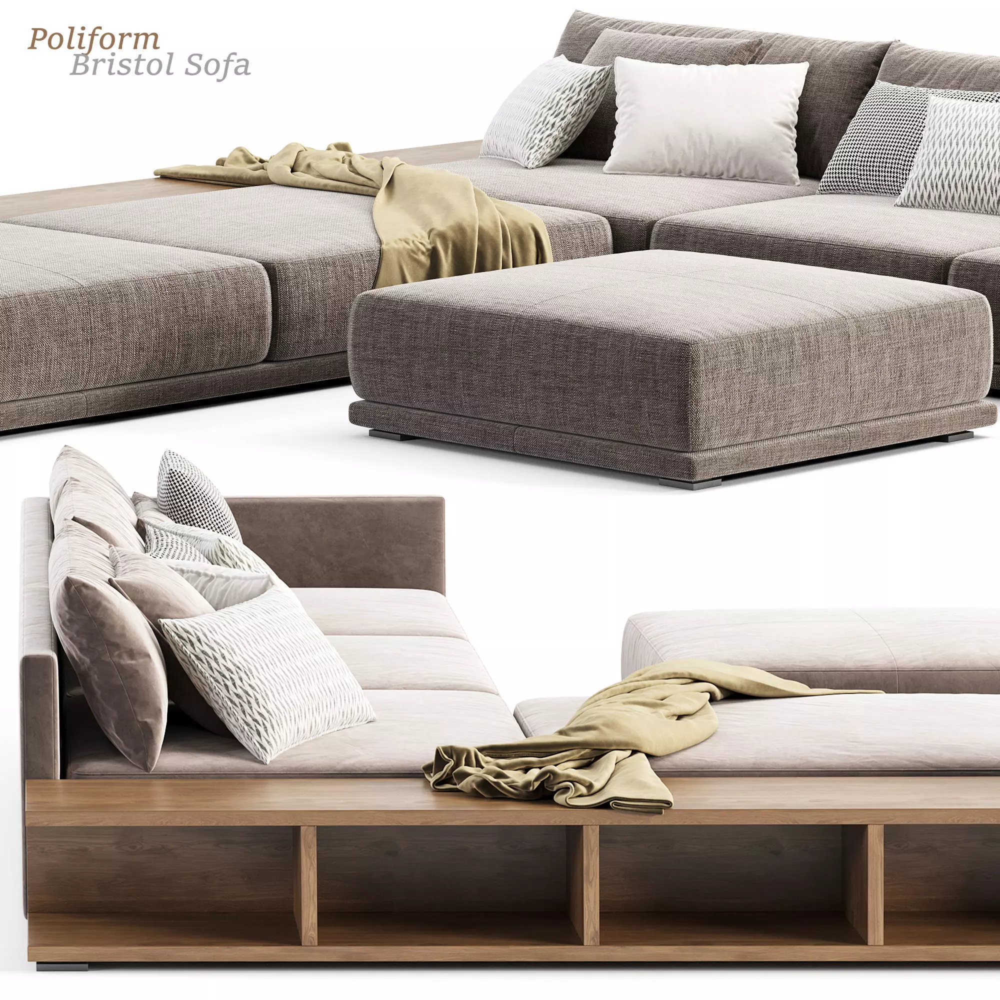Poliform Bristol Sofa 1 3D model_2