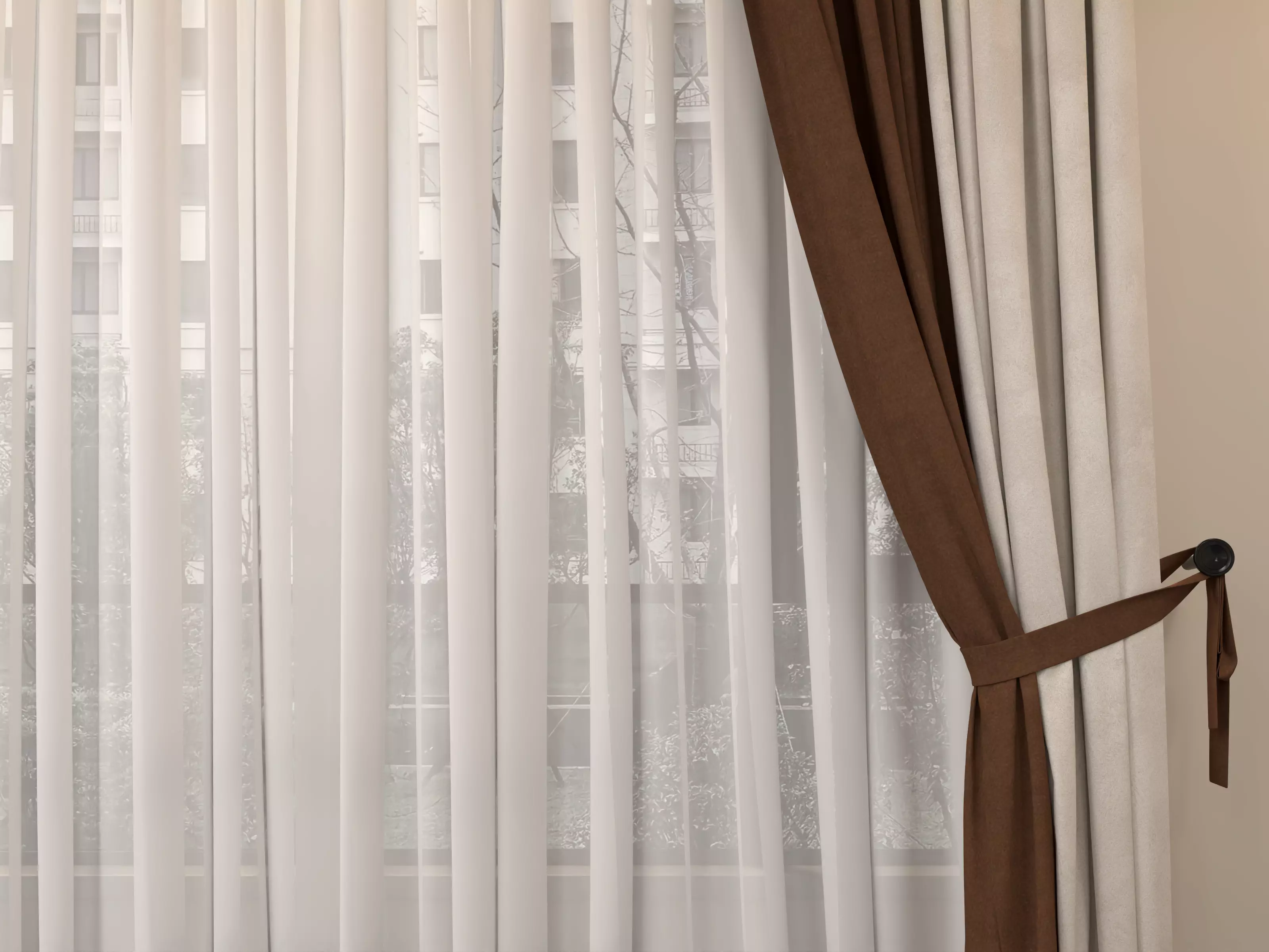 curtain 3D model_2