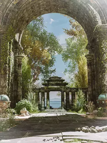 Temple Fantasy Model Pack 3D model