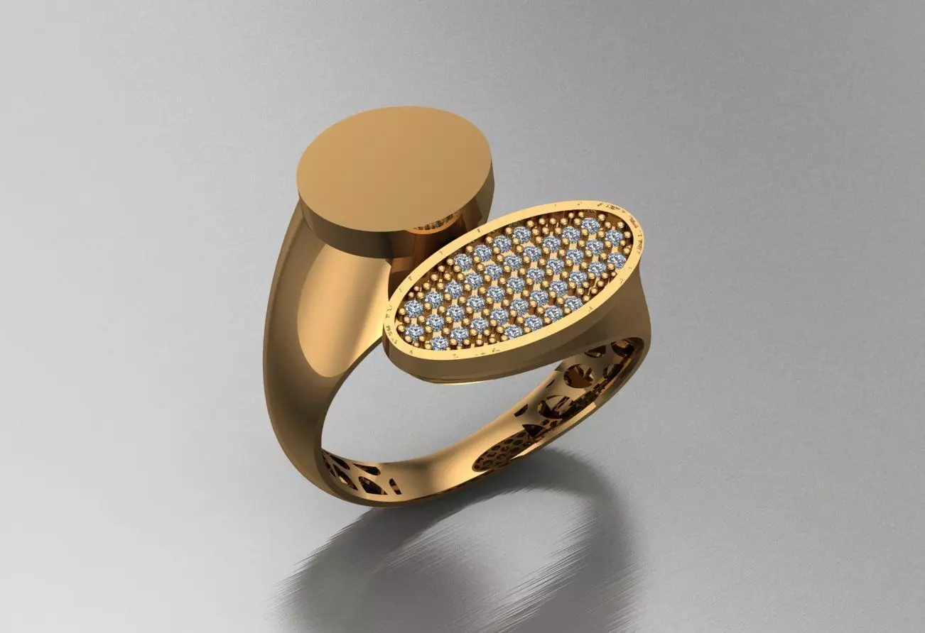 Ready Women Ring STL 3D Models  3D print model_0