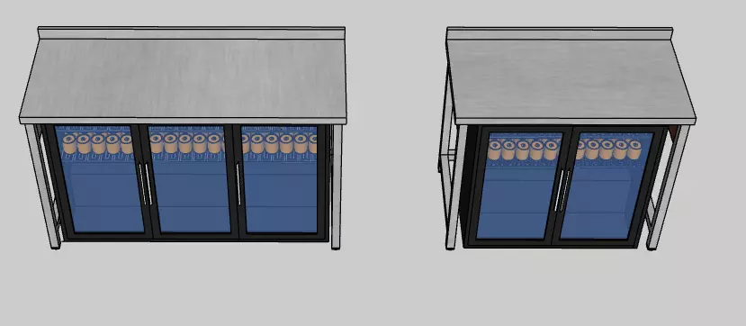 Industrial Kitchen And Open Buffet Libary 3D model_6