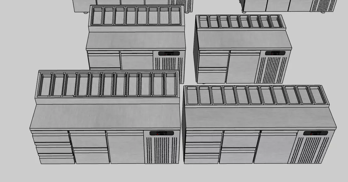 Industrial Kitchen And Open Buffet Libary 3D model_5