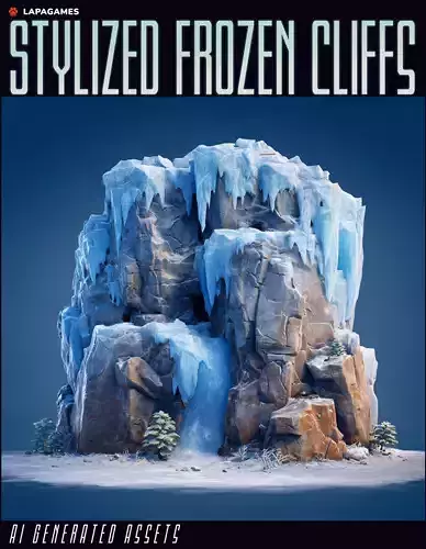 Stylized Frozen Cliffs