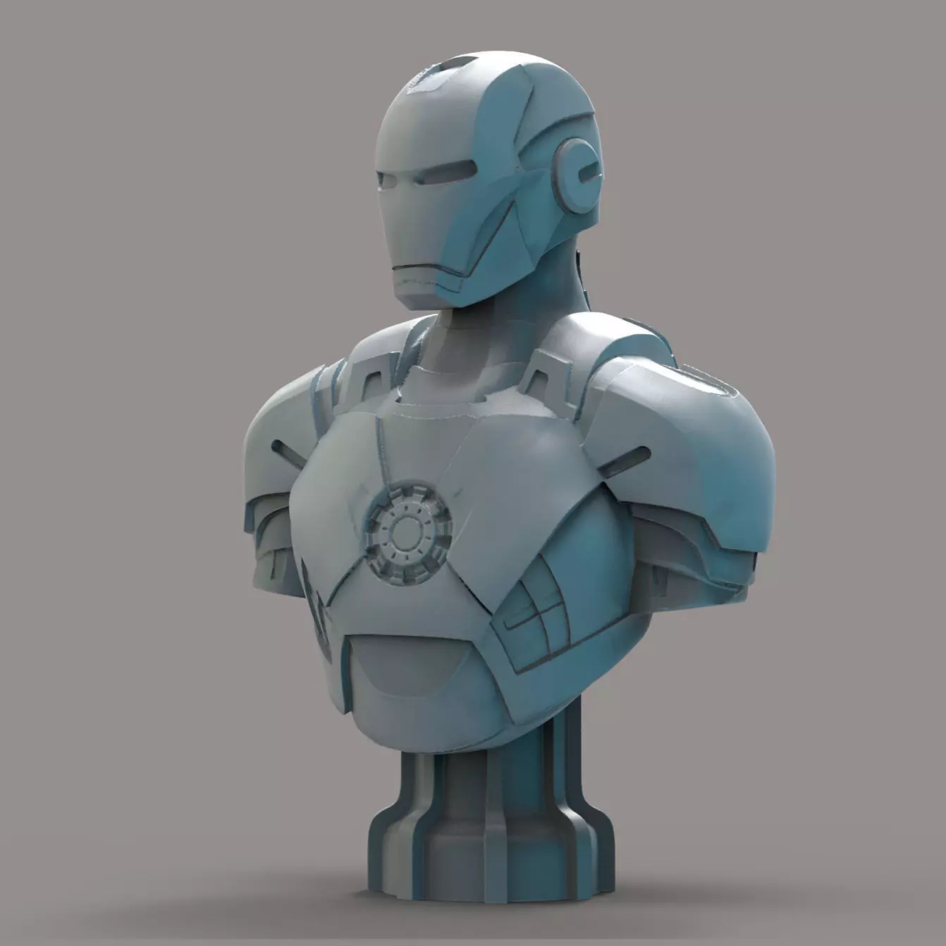 IronMan iron man bust 3D print model_0
