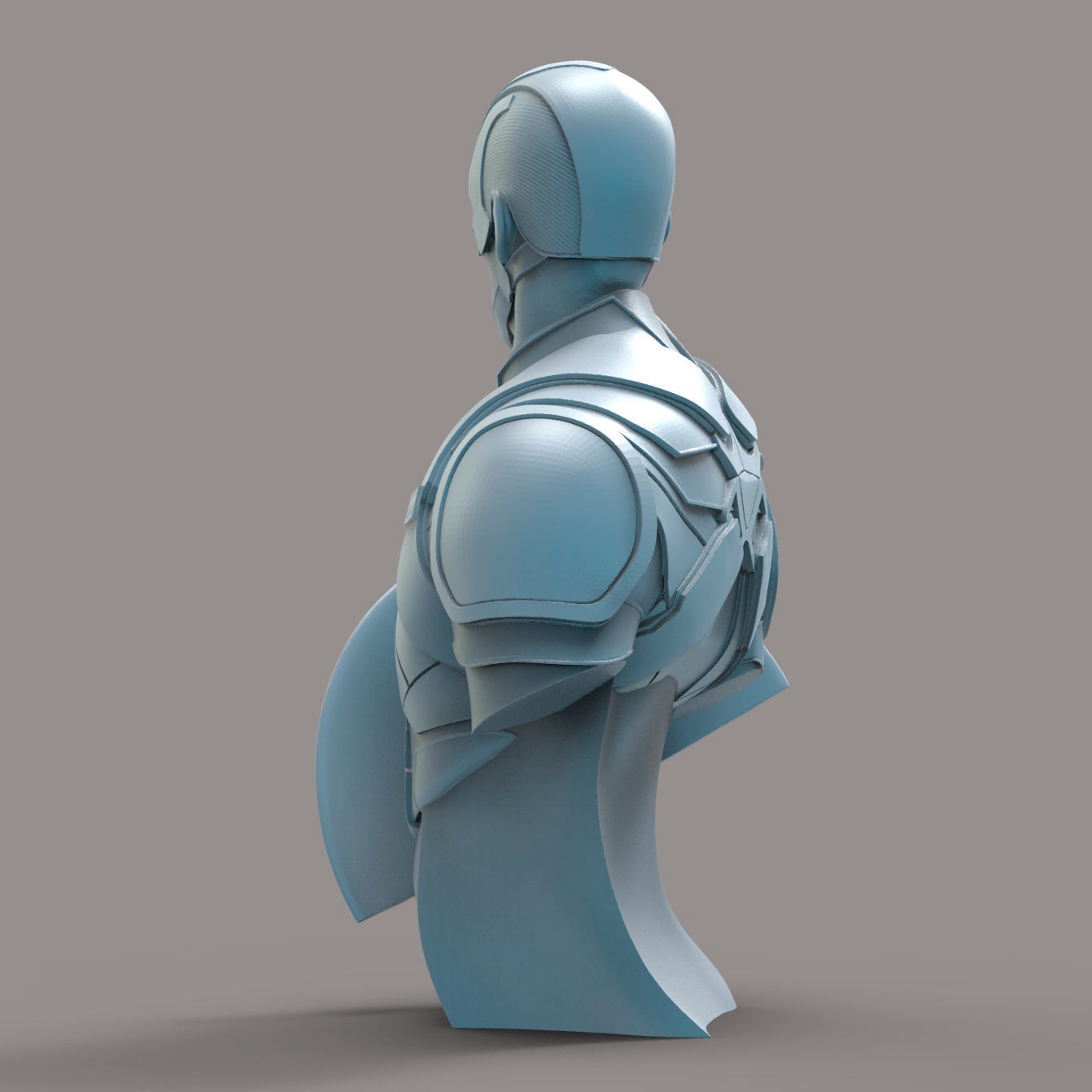 Captain America 3D print model_1