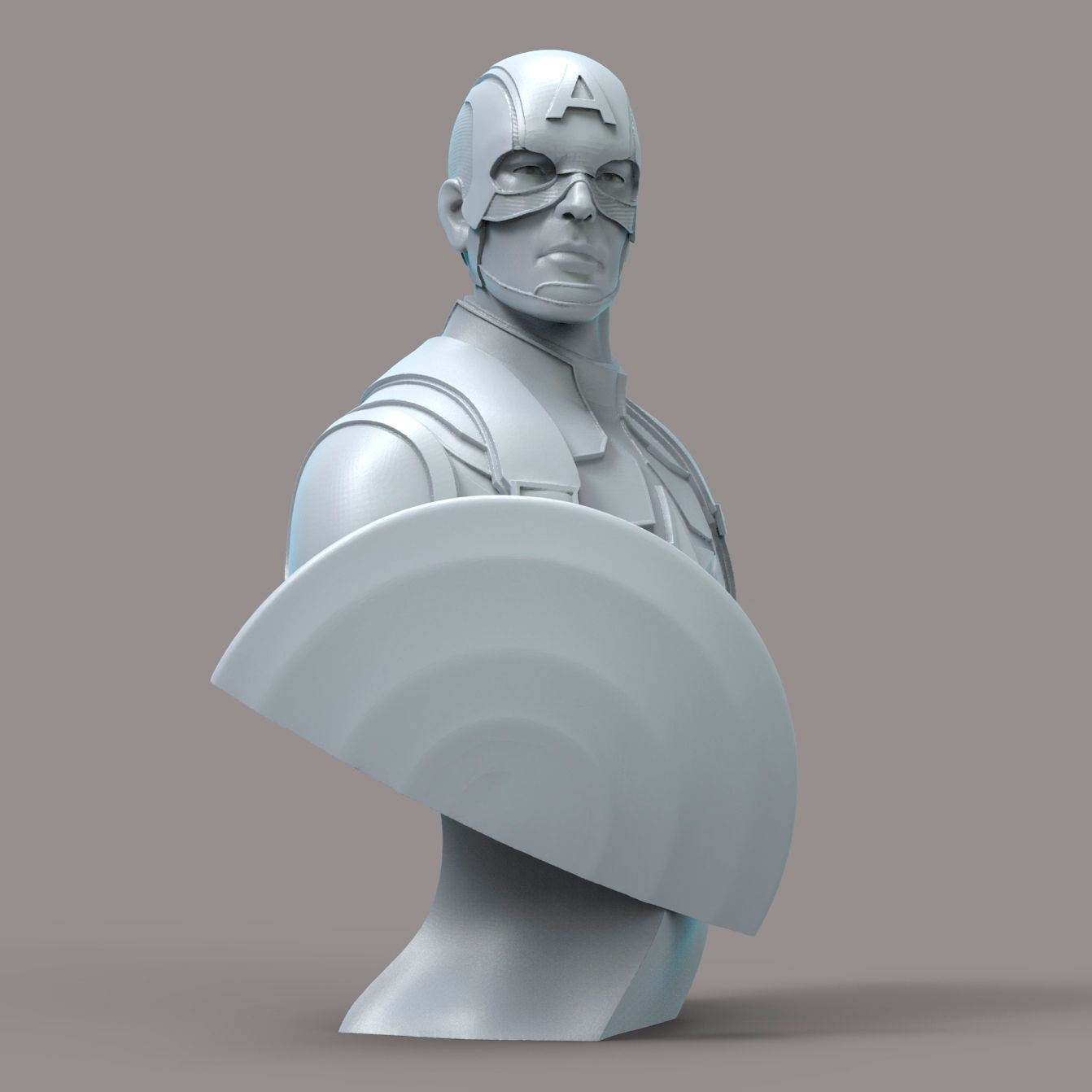 Captain America 3D print model_3