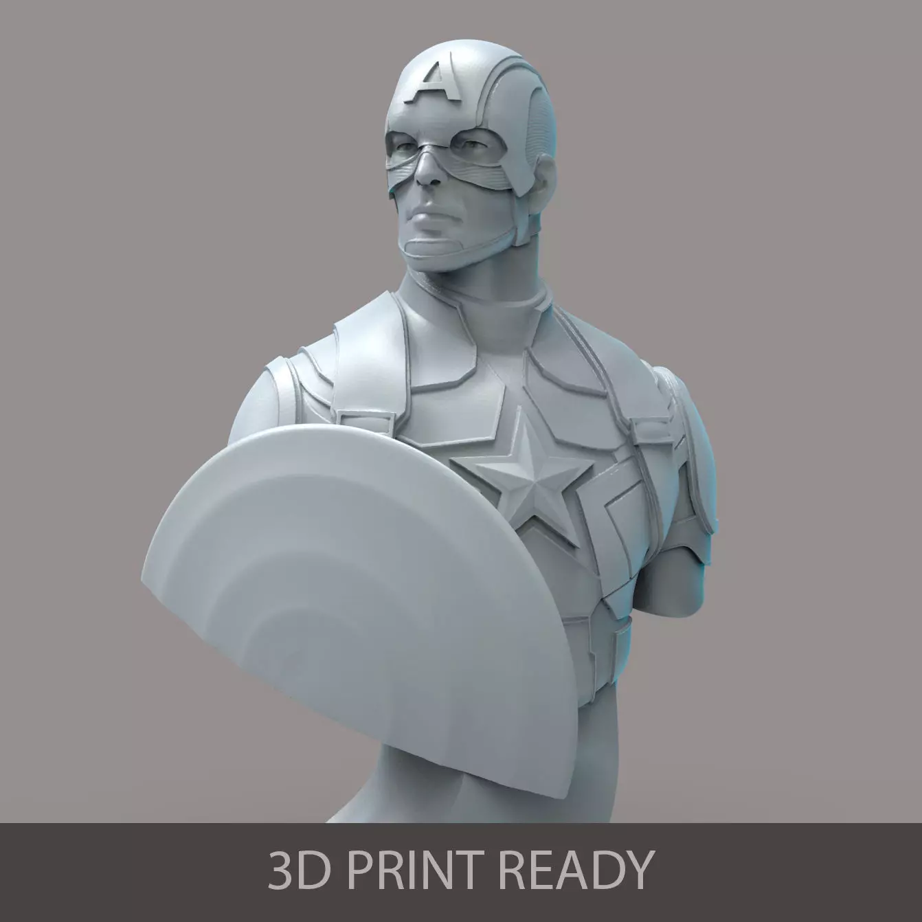 Captain America 3D print model_0