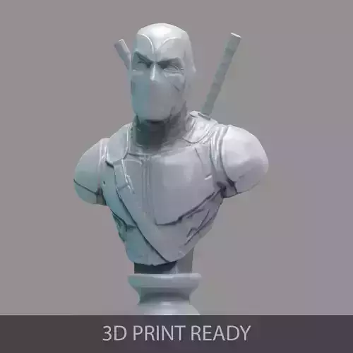 Deadpool bust of character 3D print model