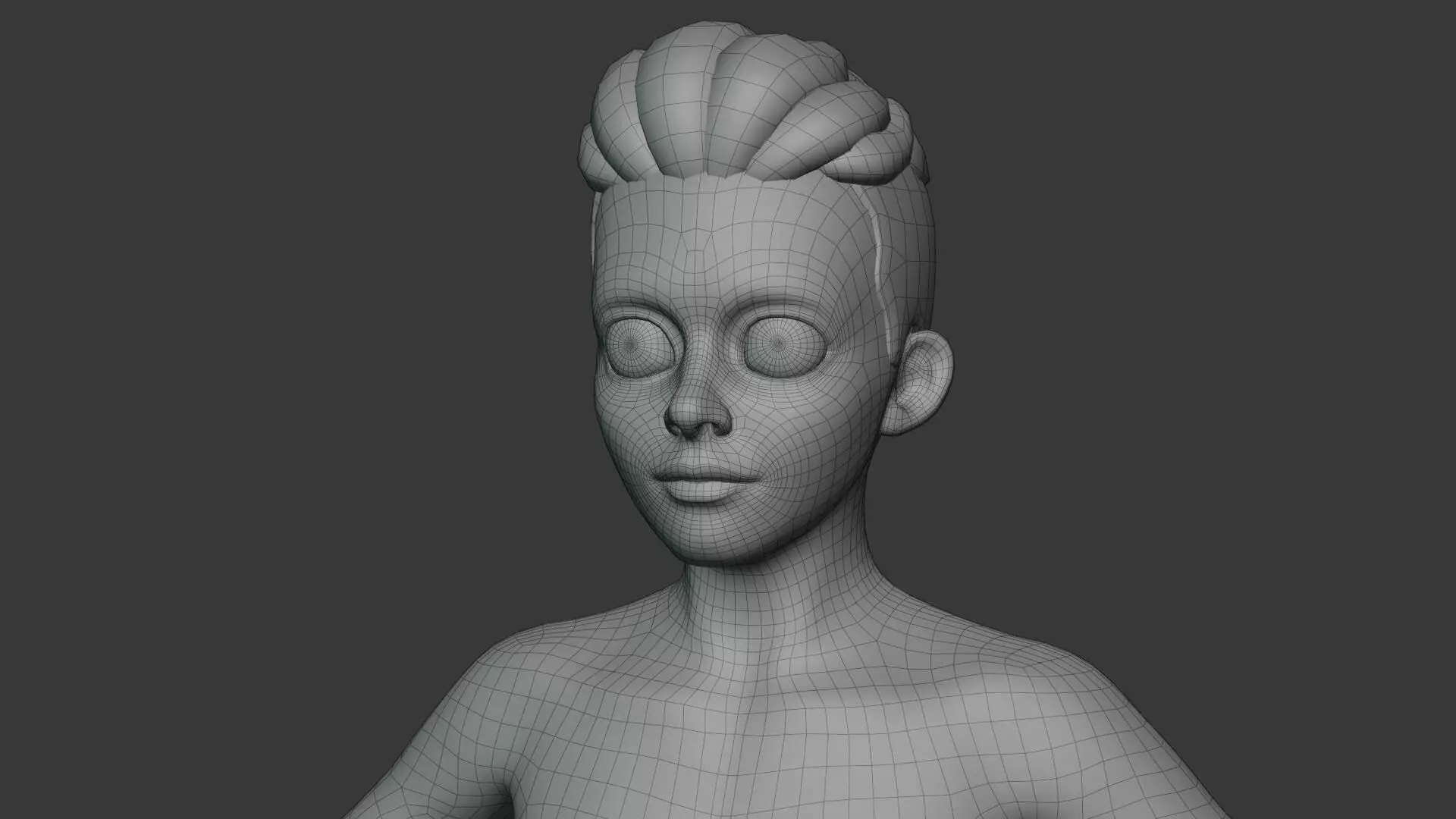 Stylized Boy Body Base Mesh IK FK Face Rig Game Animation Ready Low-poly 3D model_19