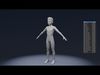 Stylized Boy Body Base Mesh IK FK Face Rig Game Animation Ready Low-poly 3D model_1