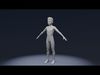 Stylized Boy Body Base Mesh IK FK Face Rig Game Animation Ready Low-poly 3D model_4