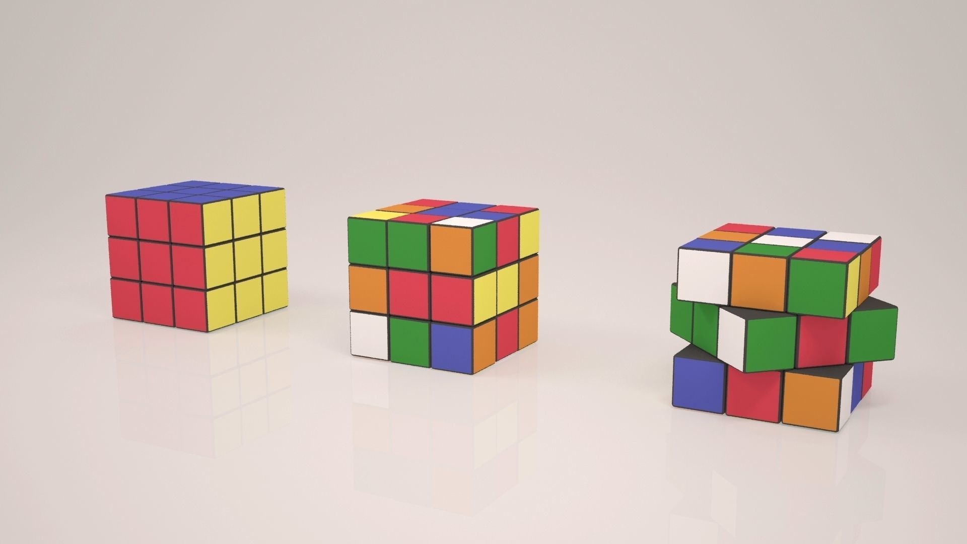 Rubik Cube 3D model_2