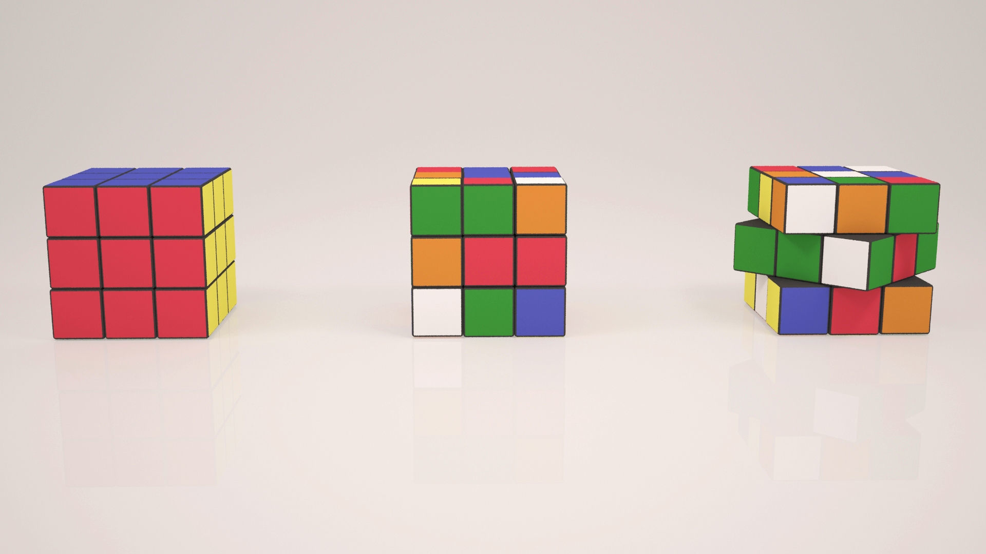Rubik Cube 3D model_1