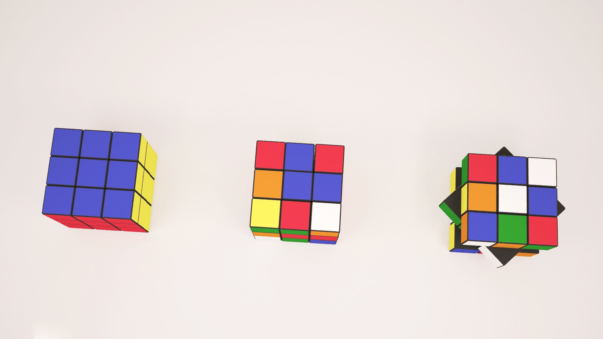 Rubik Cube 3D model_3