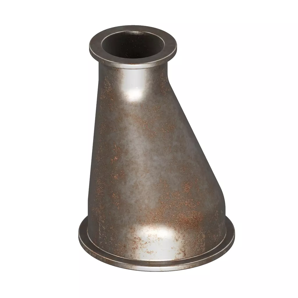 Rusty Eccentric Reducer 3D model_1