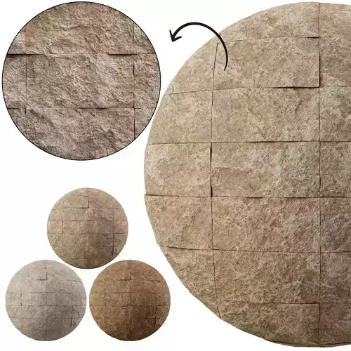 Split Face Travertine 07 - Seamless