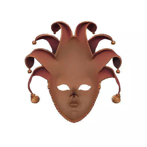 2473Venetian Carnival Mask Color 3D Model magic 3D print model_23