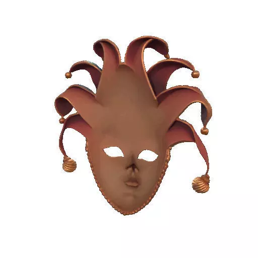 2473Venetian Carnival Mask Color 3D Model magic 3D print model_21