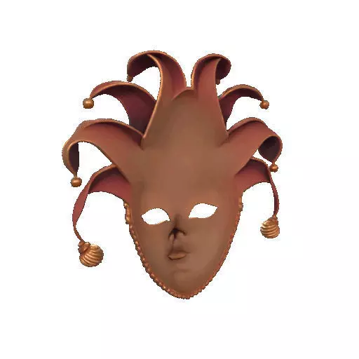 2473Venetian Carnival Mask Color 3D Model magic 3D print model_25