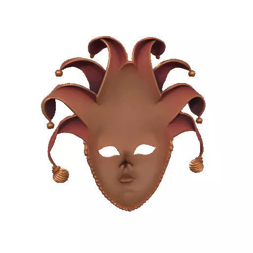 2473Venetian Carnival Mask Color 3D Model magic 3D print model_24