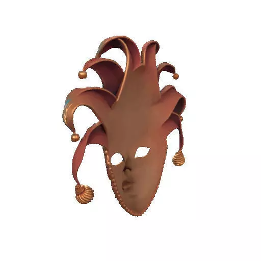 2473Venetian Carnival Mask Color 3D Model magic 3D print model_27