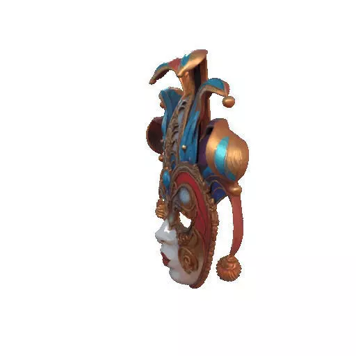 2473Venetian Carnival Mask Color 3D Model magic 3D print model_32