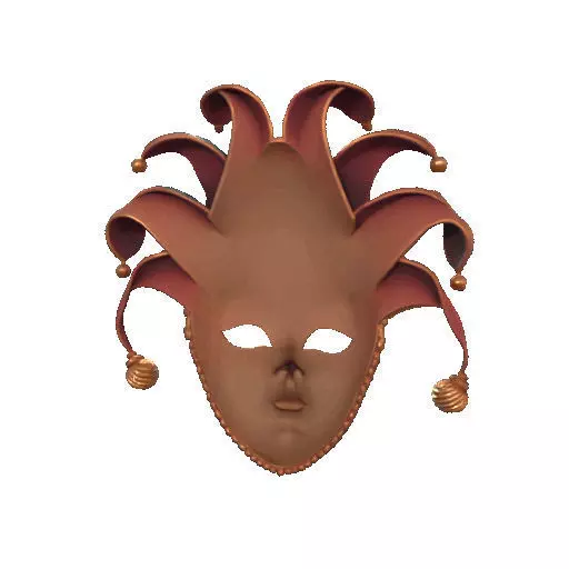 2473Venetian Carnival Mask Color 3D Model magic 3D print model_22