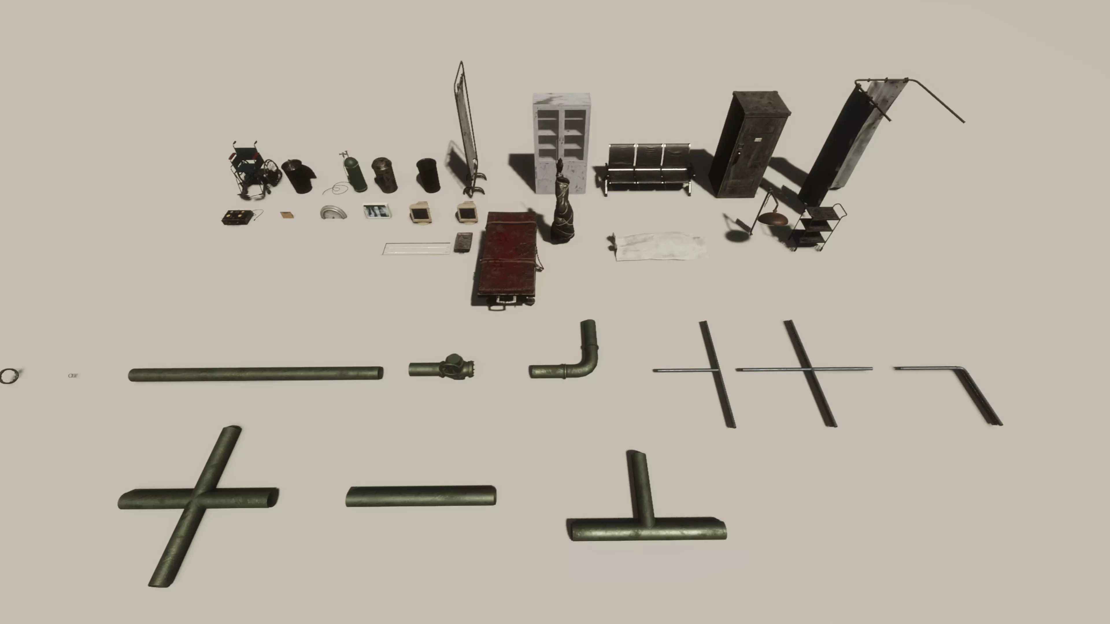 Deserted Hospital Low-poly 3D model_16