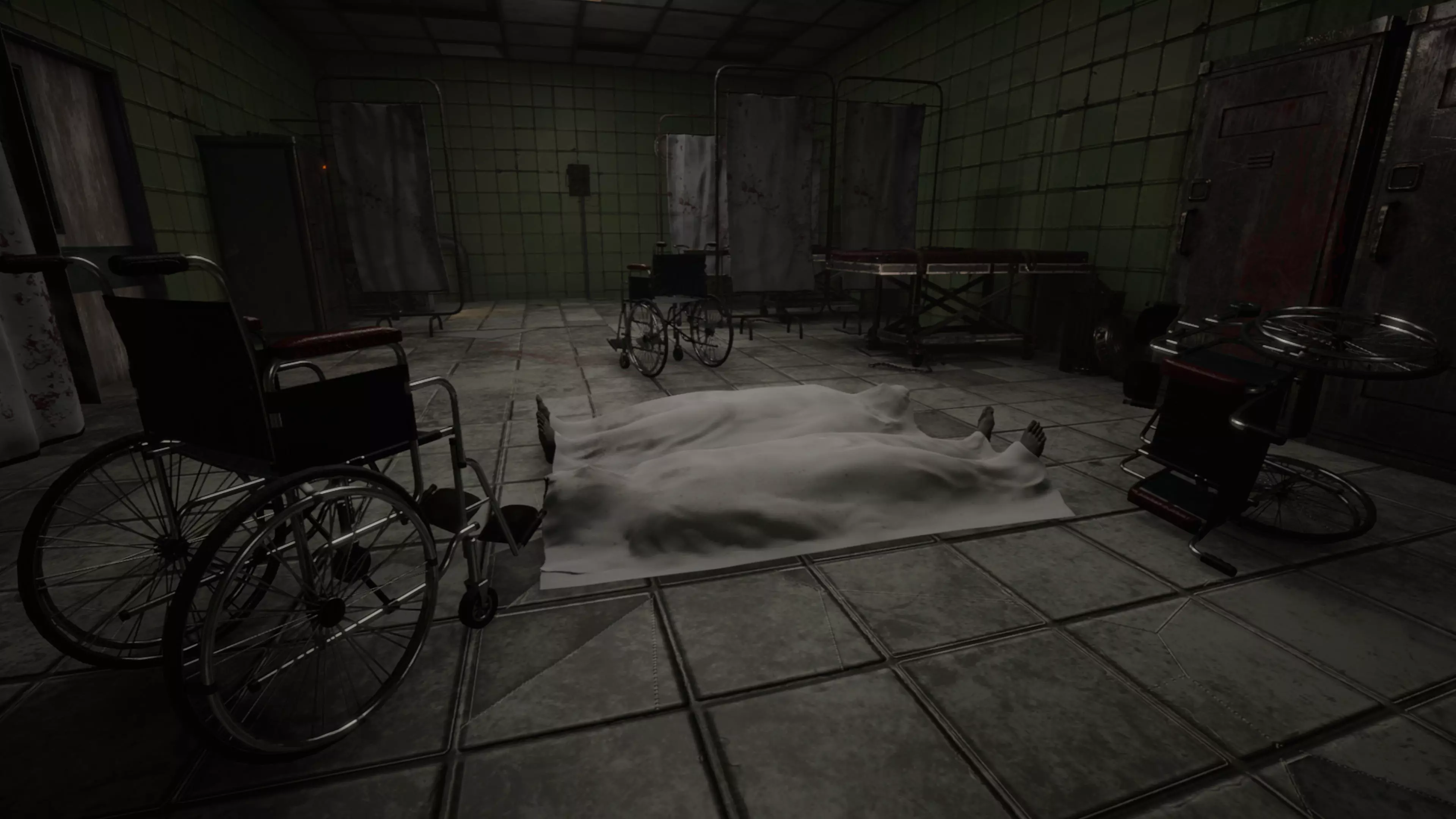 Deserted Hospital Low-poly 3D model_7