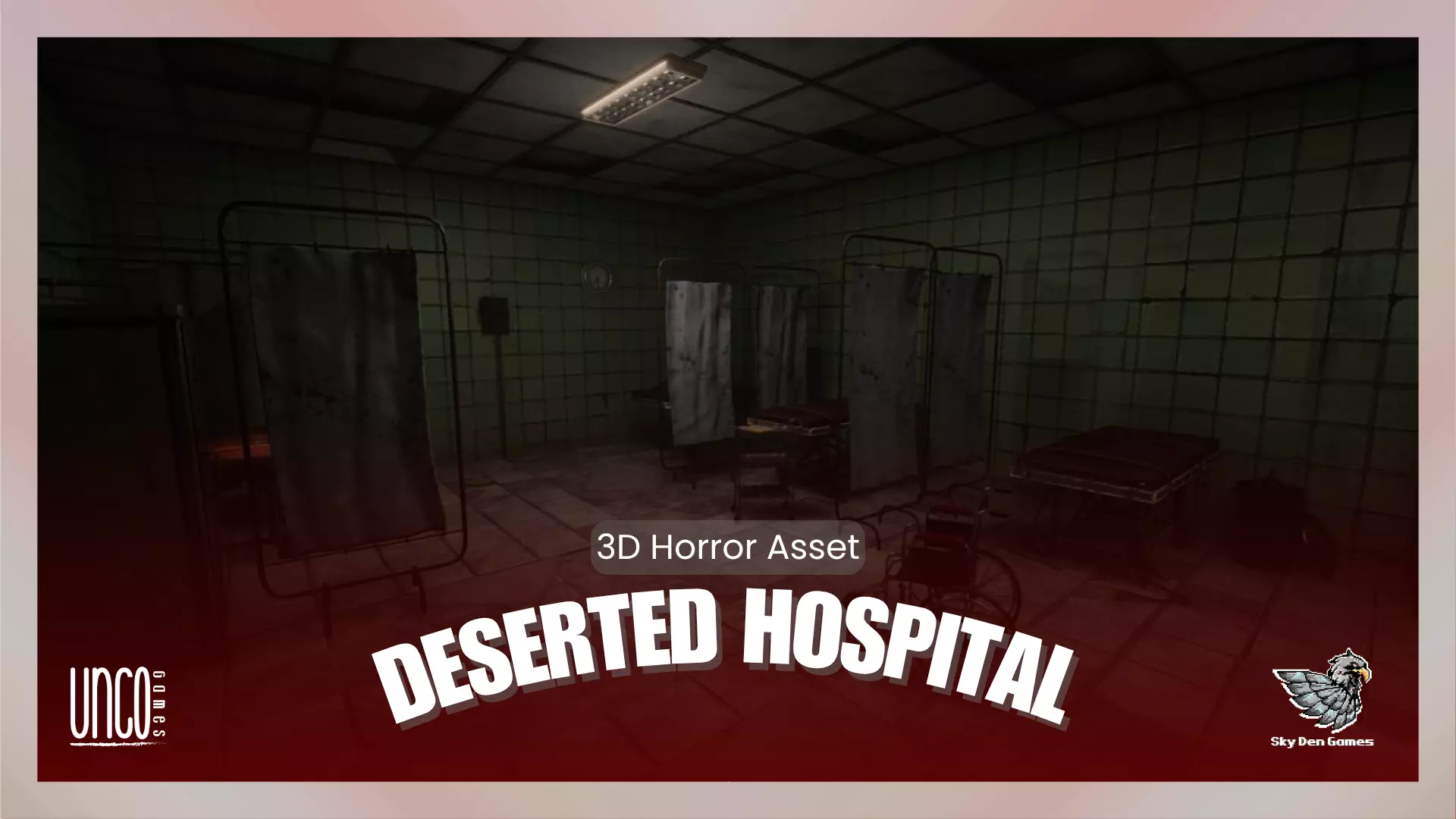 Deserted Hospital Low-poly 3D model_0