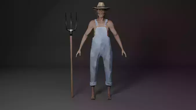 Uncle Wesley - 3D Game Character