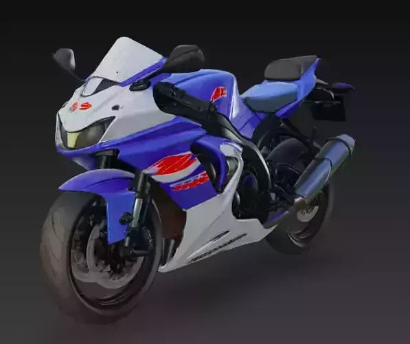 Suzuki sports bike 3d model