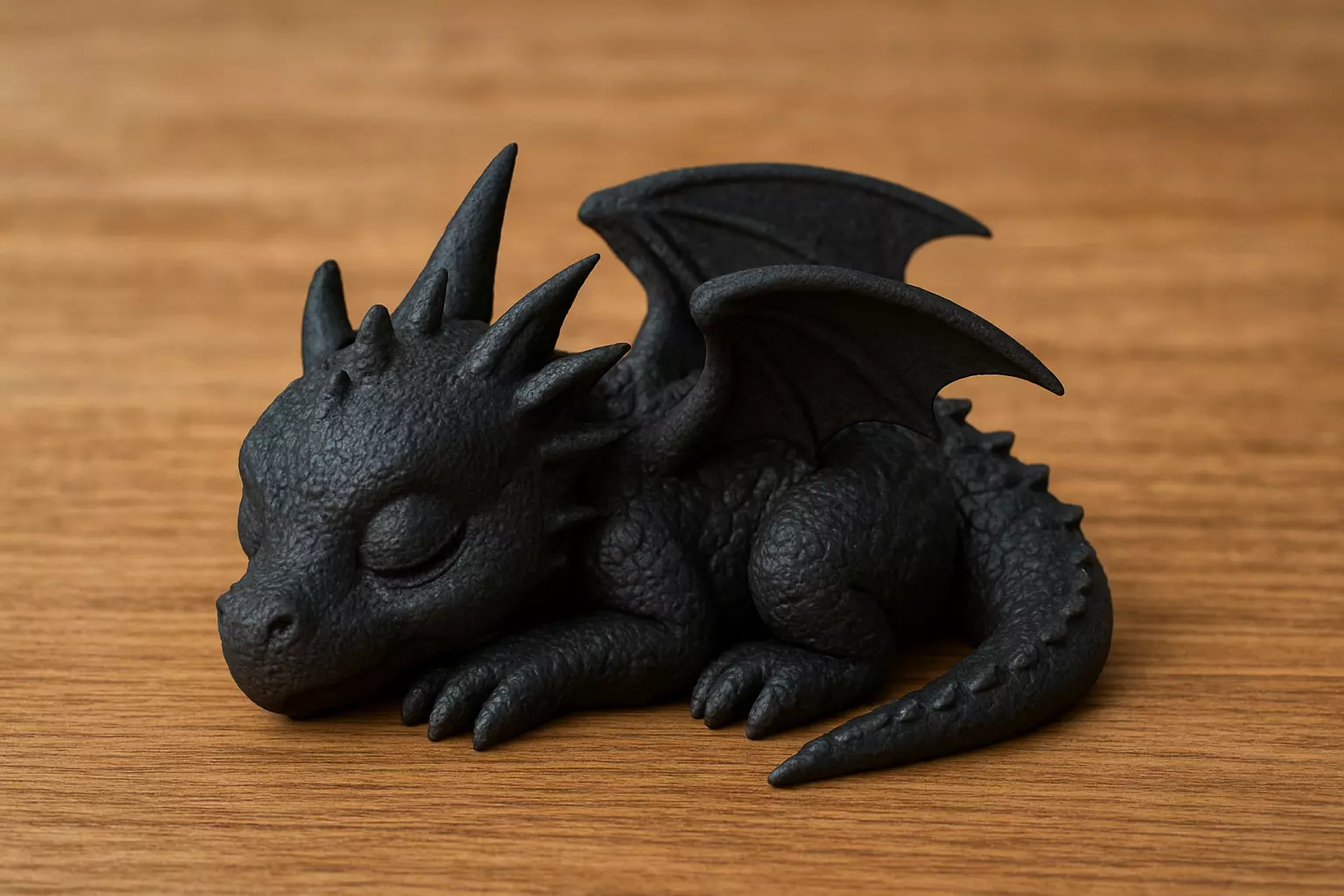 Sleeping Little Dragon Figure 3D print model