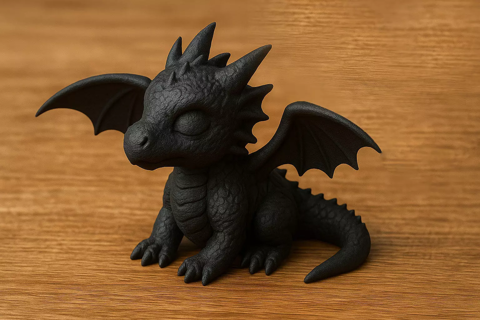 Roaz Little Dragon Figure 3D print model_0