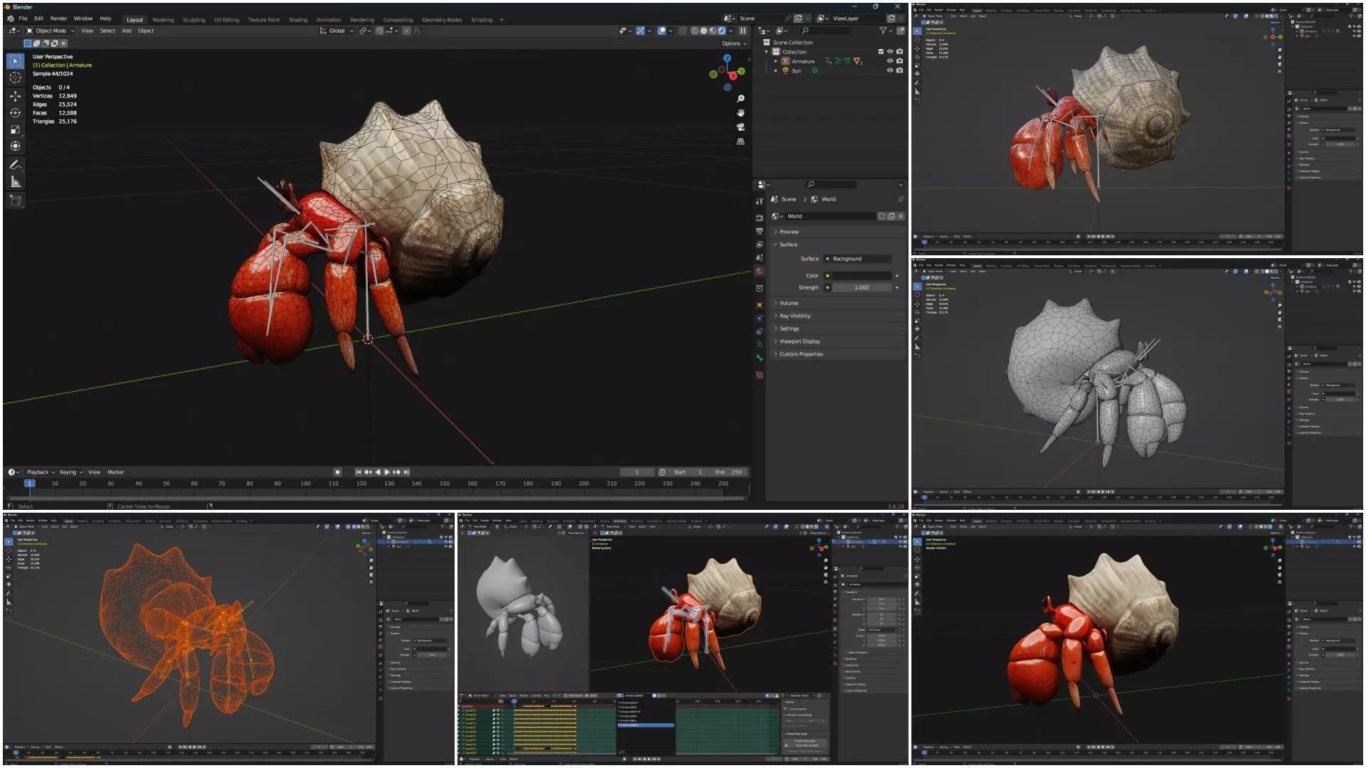 Pack-06 UnderWater 3D model_35