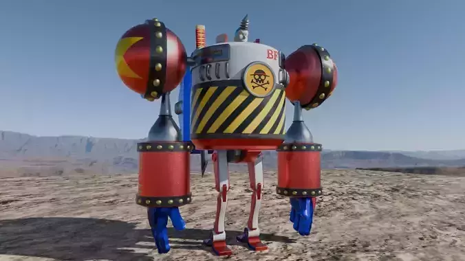 Battle Franky GEN 38 Inspired By One Piece Anime PBR