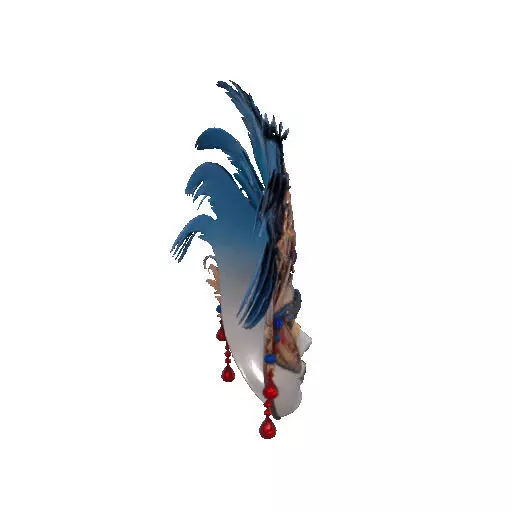 2474Venetian Carnival Mask Color 3D Model magic 3D print model_17