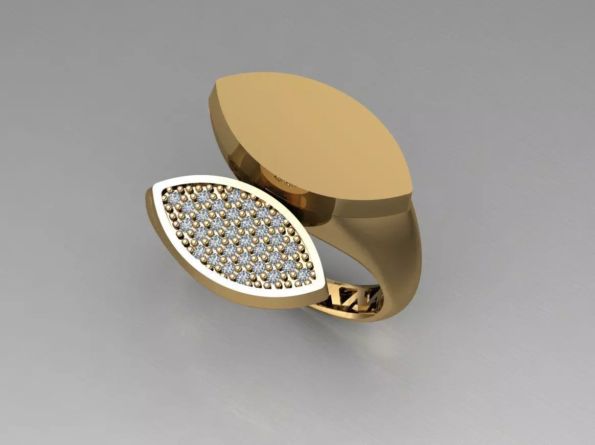 Ready Women Ring STL 3D Models 3D print model_0