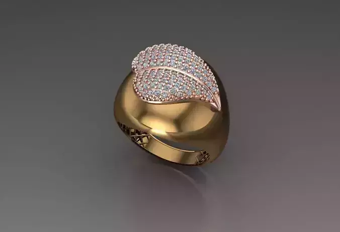 Ready Women Ring STL 3D Models  3D print model