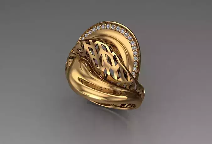 Ready Women Ring STL 3D Models  3D print model