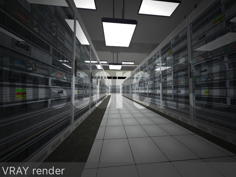 Data Centre Ready to Render Low-poly 3D model_10