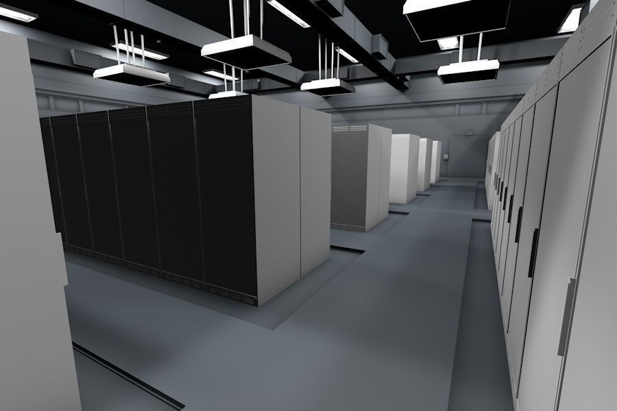 Data Centre Ready to Render Low-poly 3D model_12
