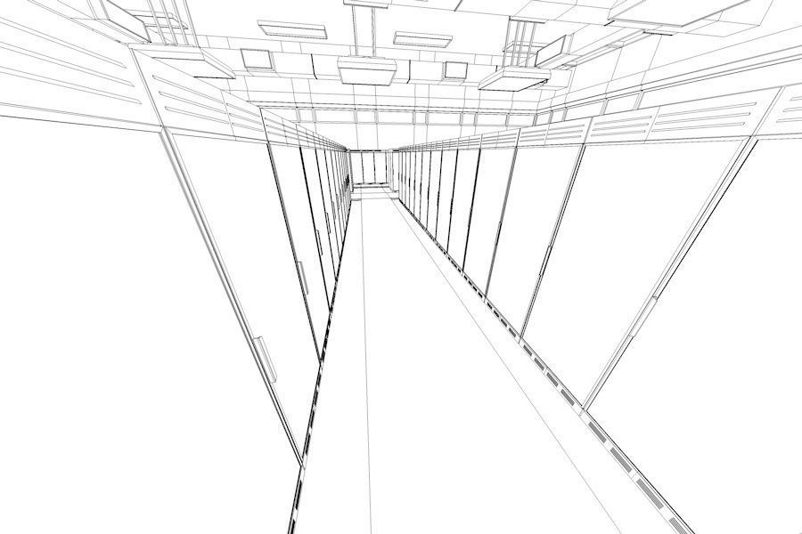 Data Centre Ready to Render Low-poly 3D model_13