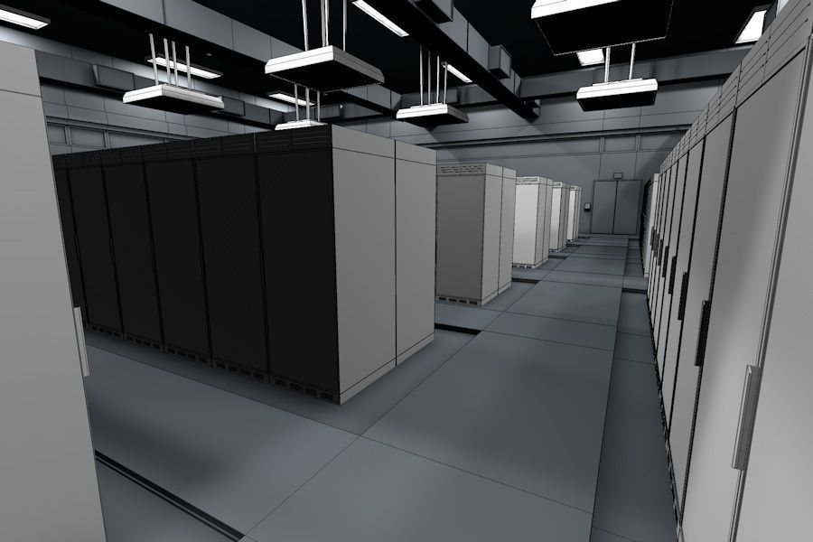 Data Centre Ready to Render Low-poly 3D model_15